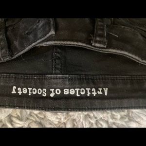 Articles of Society Ripped Black Jeans